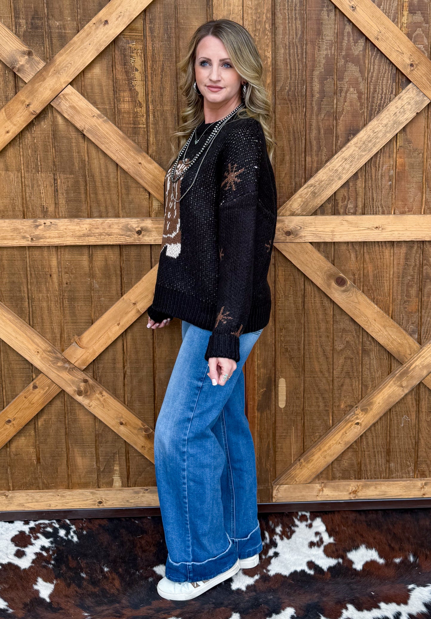 Rodeo Boots Sweater *Black