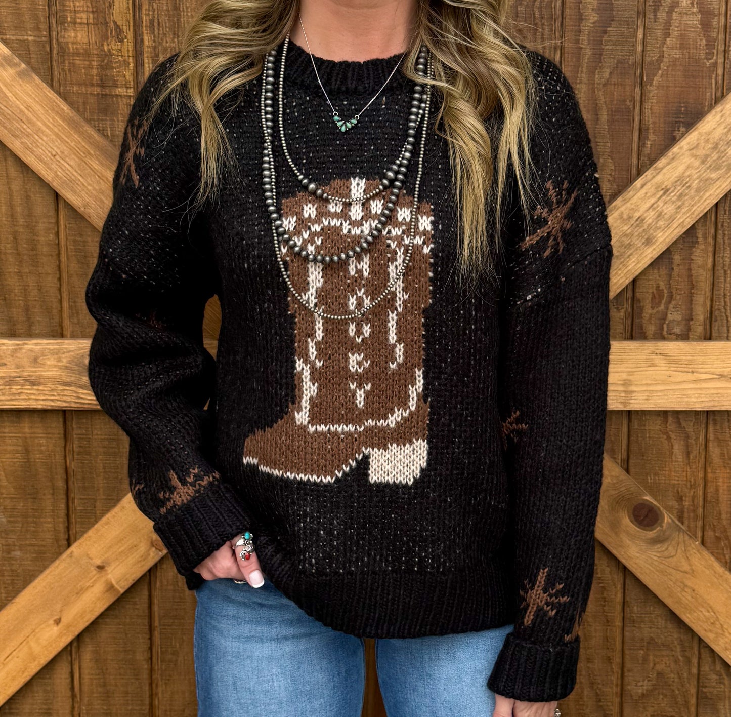 Rodeo Boots Sweater *Black