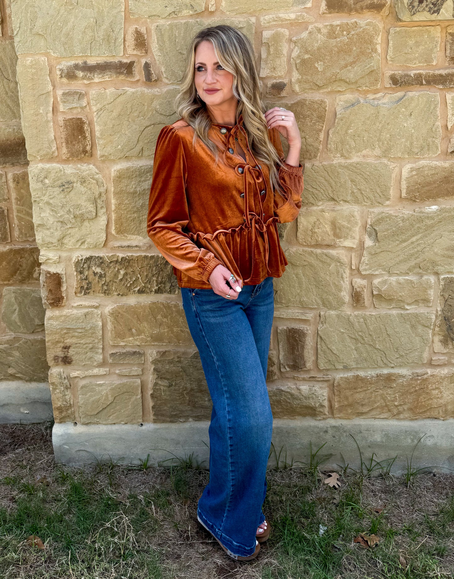 Western Velvet Blouse