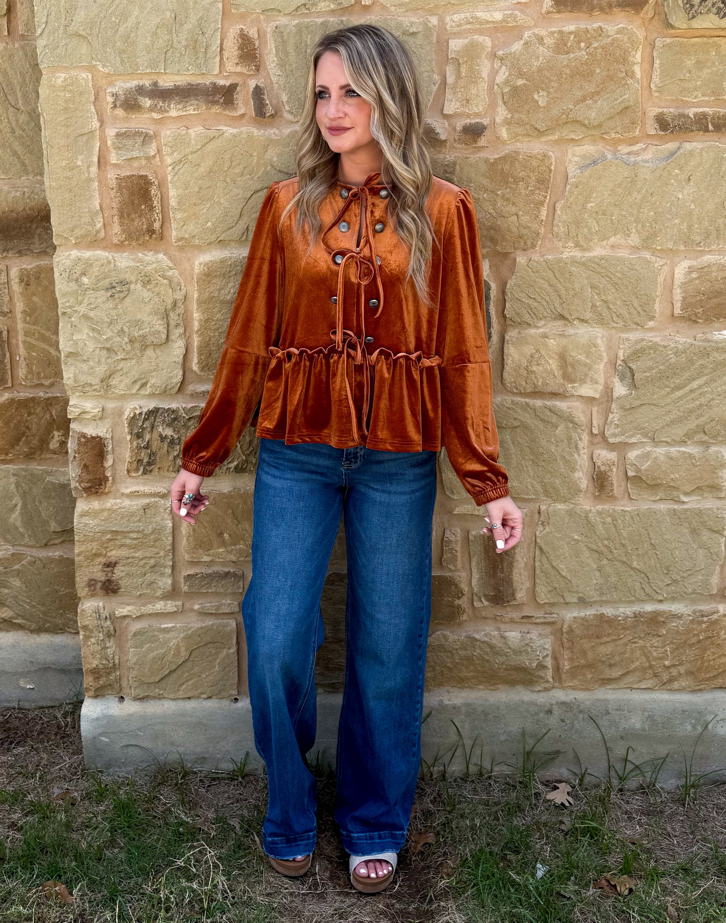 Western Velvet Blouse