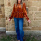 Western Velvet Blouse