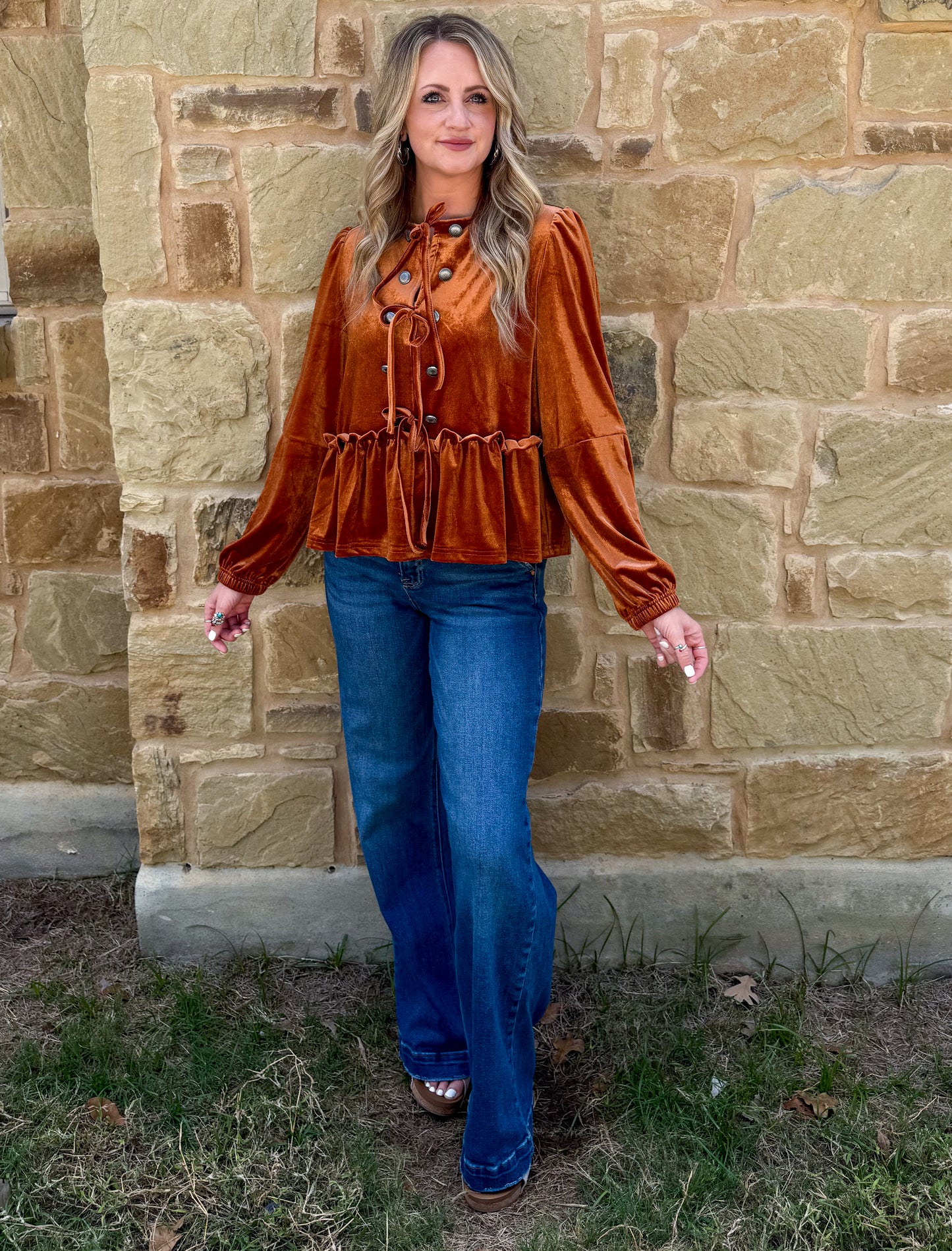 Western Velvet Blouse