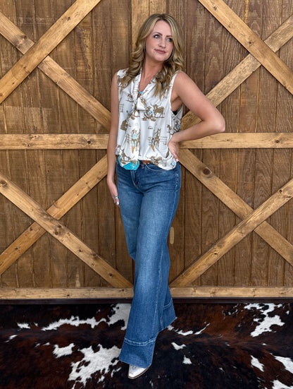 On The Ranch Dress Tank