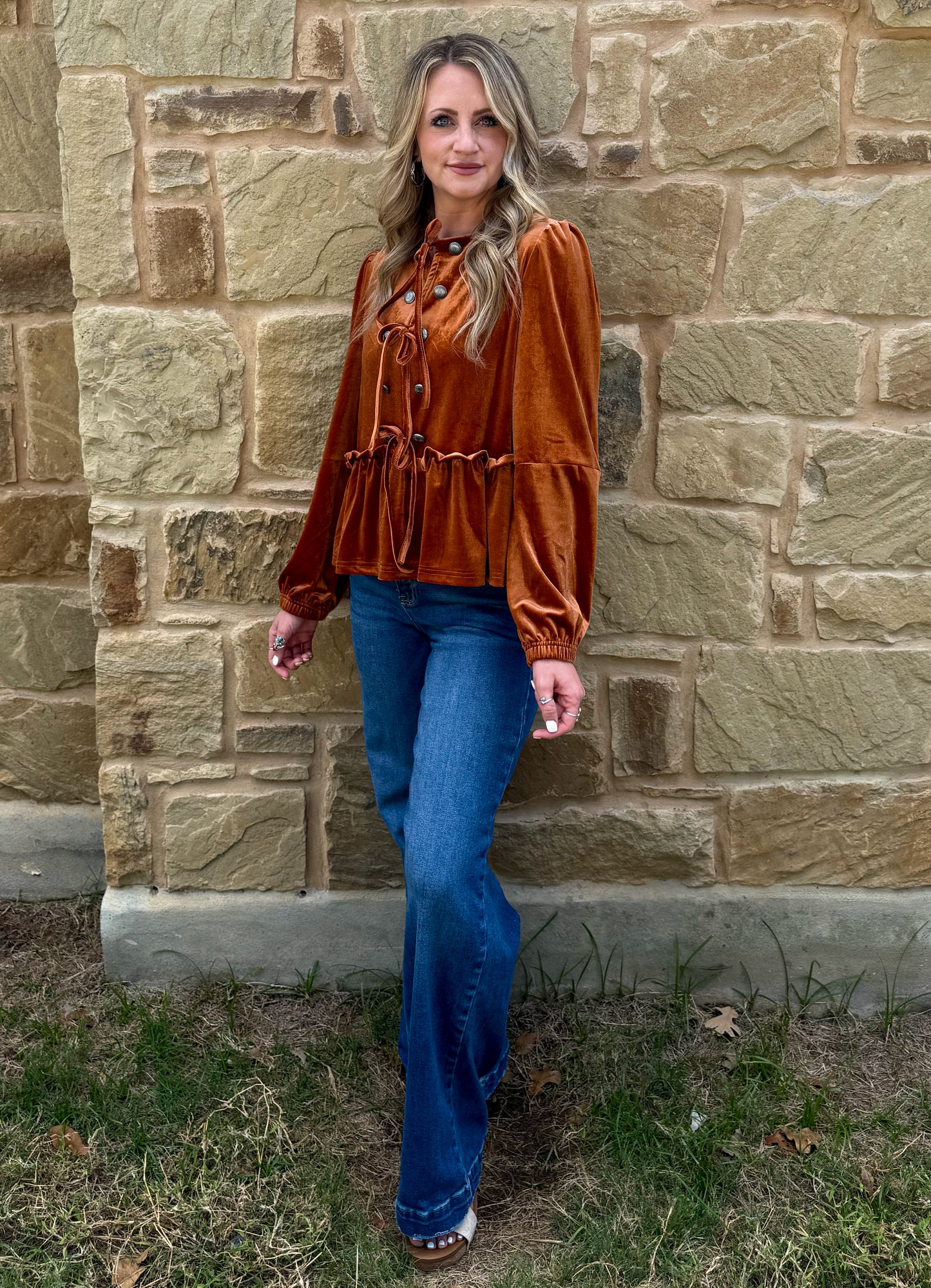 Western Velvet Blouse