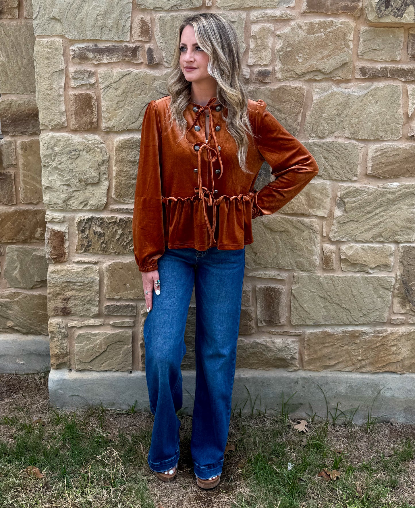 Western Velvet Blouse
