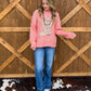 Rodeo Boots Sweater *Coral