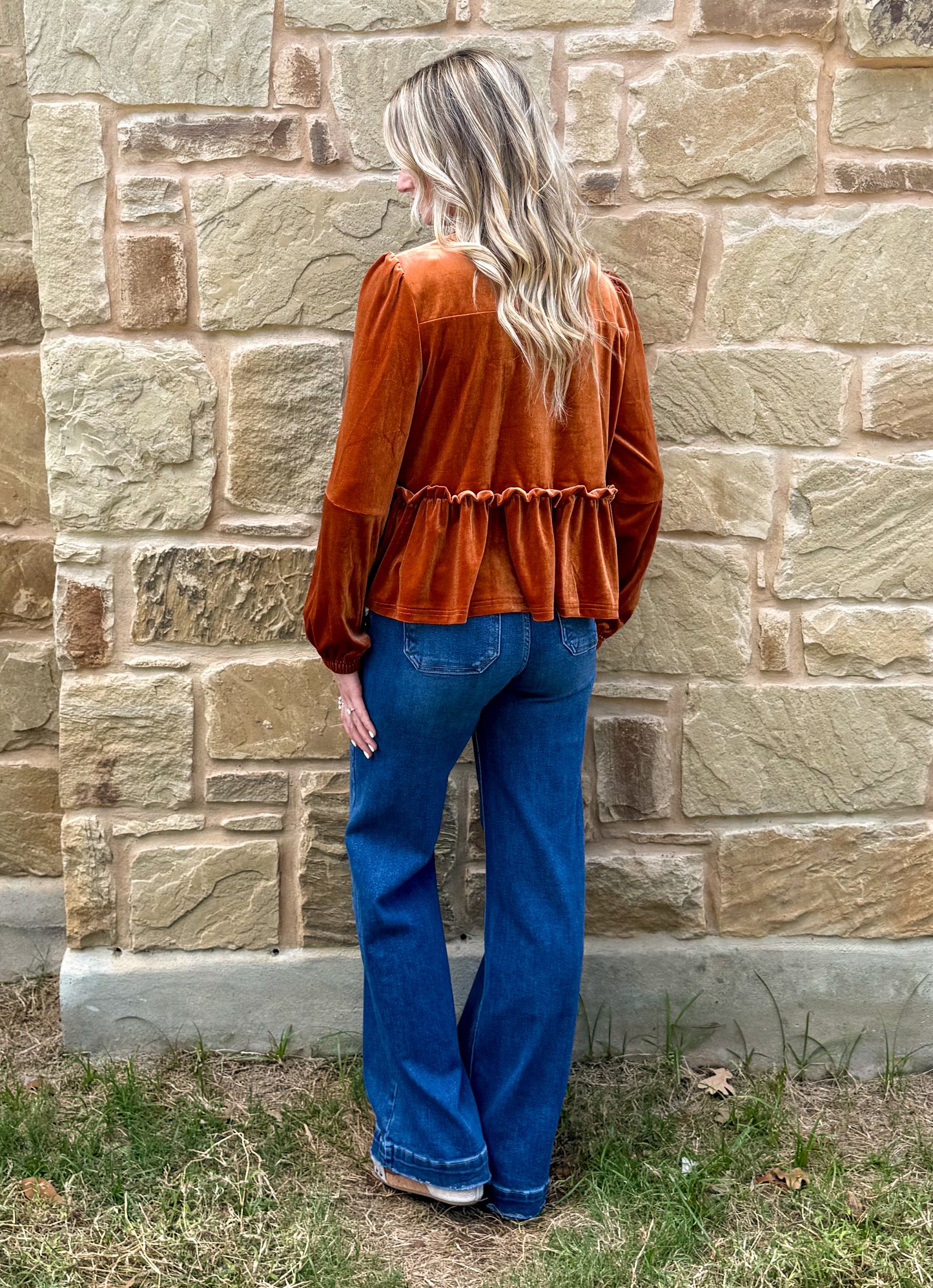 Western Velvet Blouse