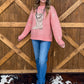 Rodeo Boots Sweater *Coral