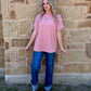 Ribbed Basic Top *Mauve