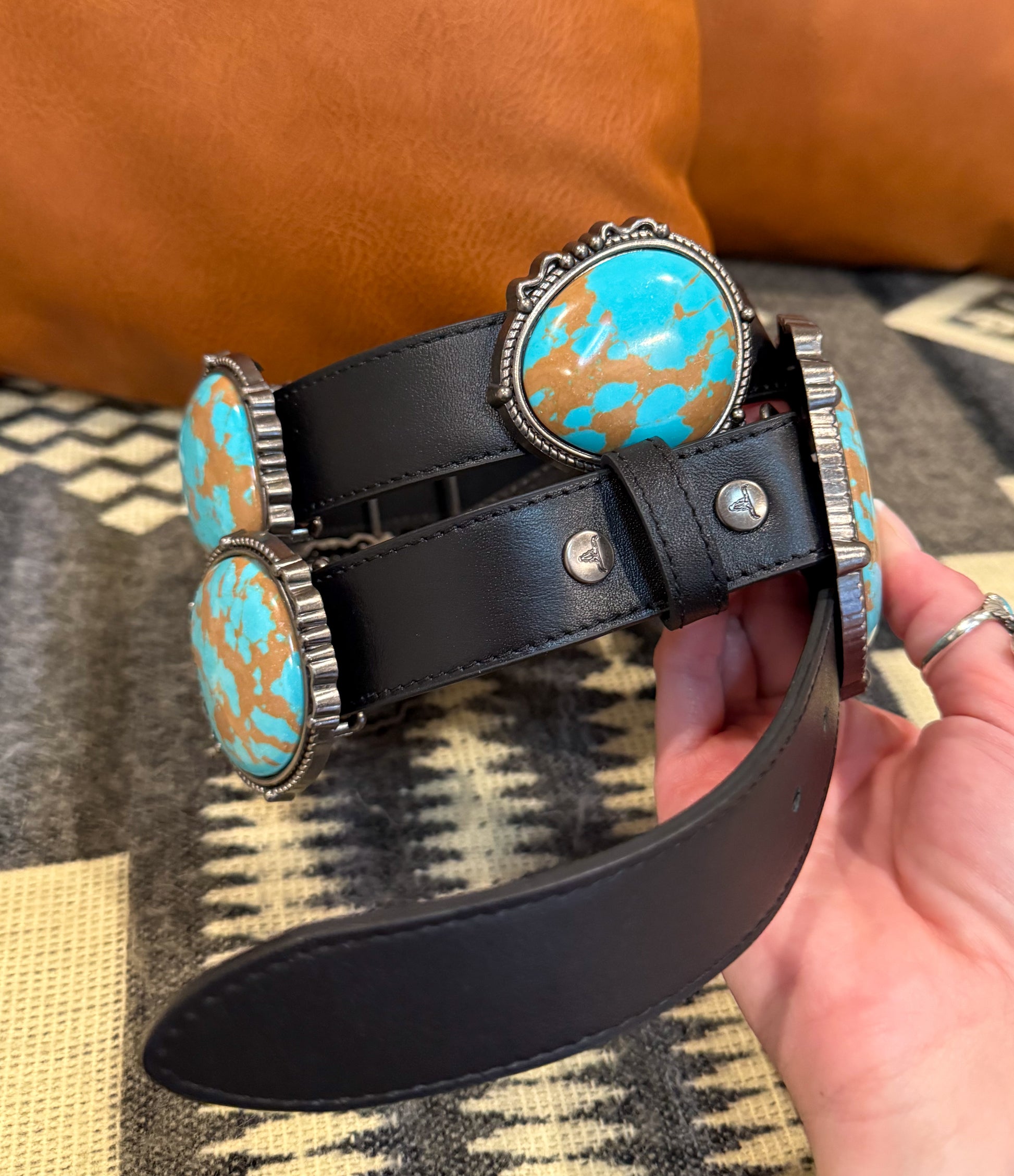 Turquoise Stone Belt – The Rustic C Boutique - Main Image