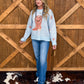 Rodeo Boots Sweater *Sky