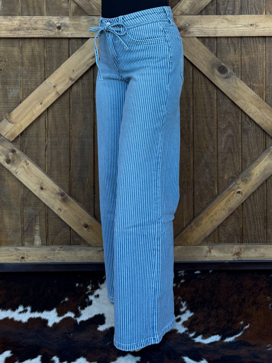 The Georgia Striped Vervet Jeans