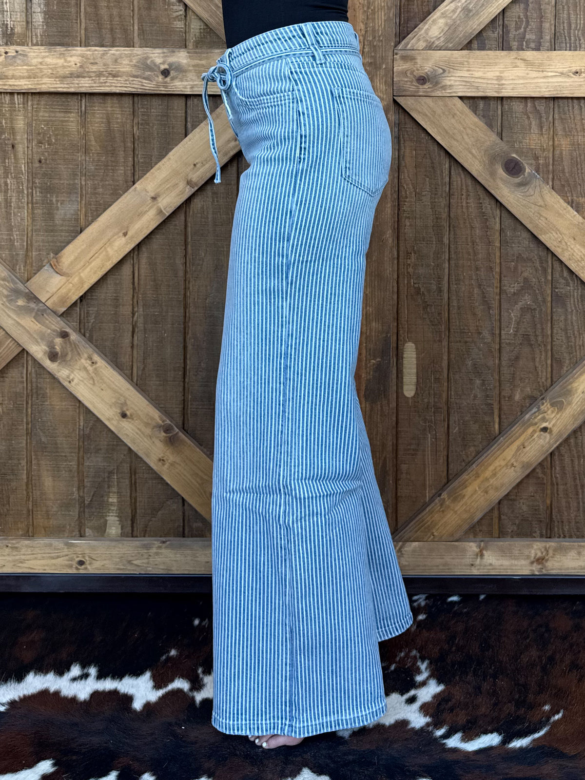 The Georgia Striped Vervet Jeans