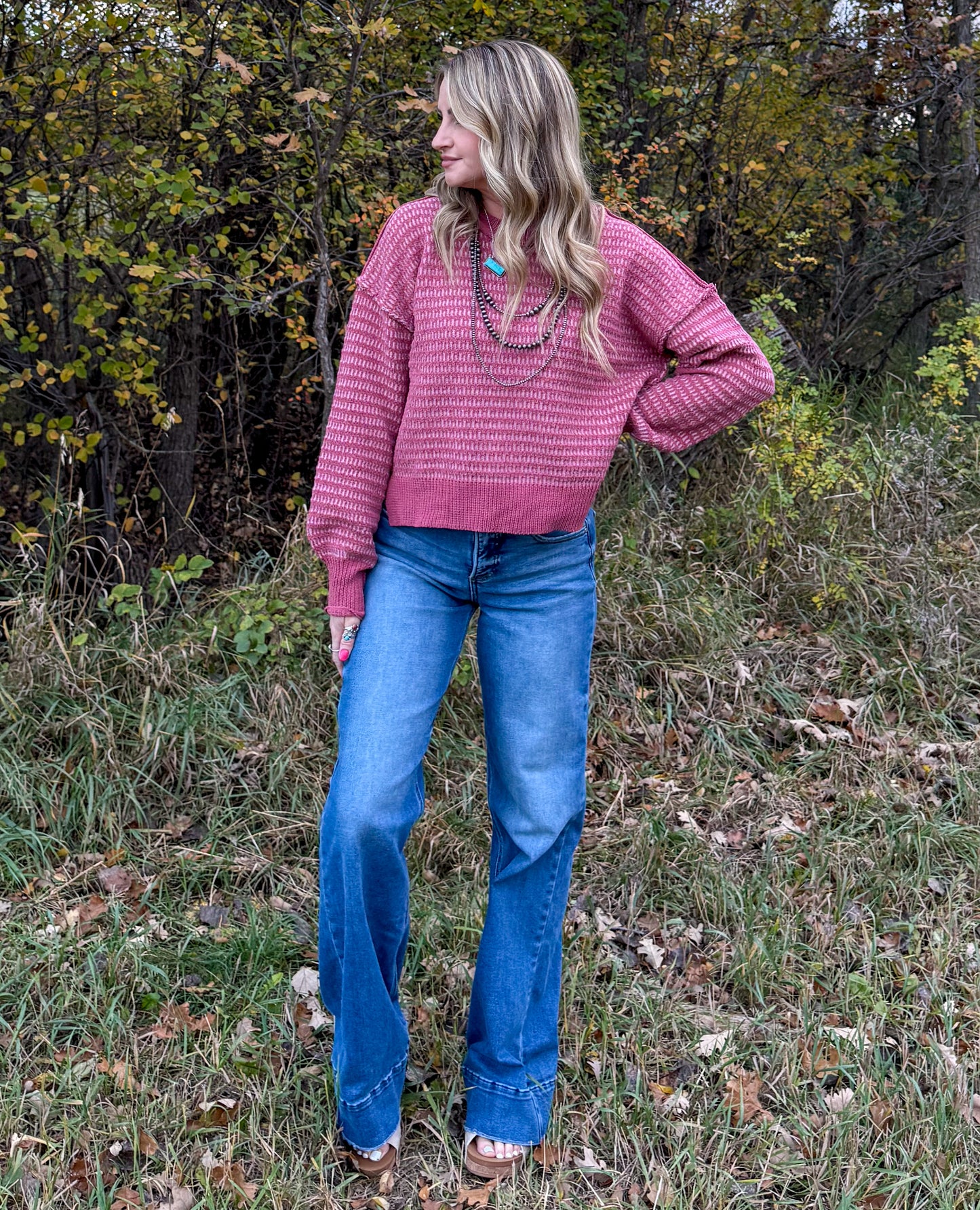 The Tess Sweater *Mauve