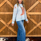 Rodeo Boots Sweater *Sky