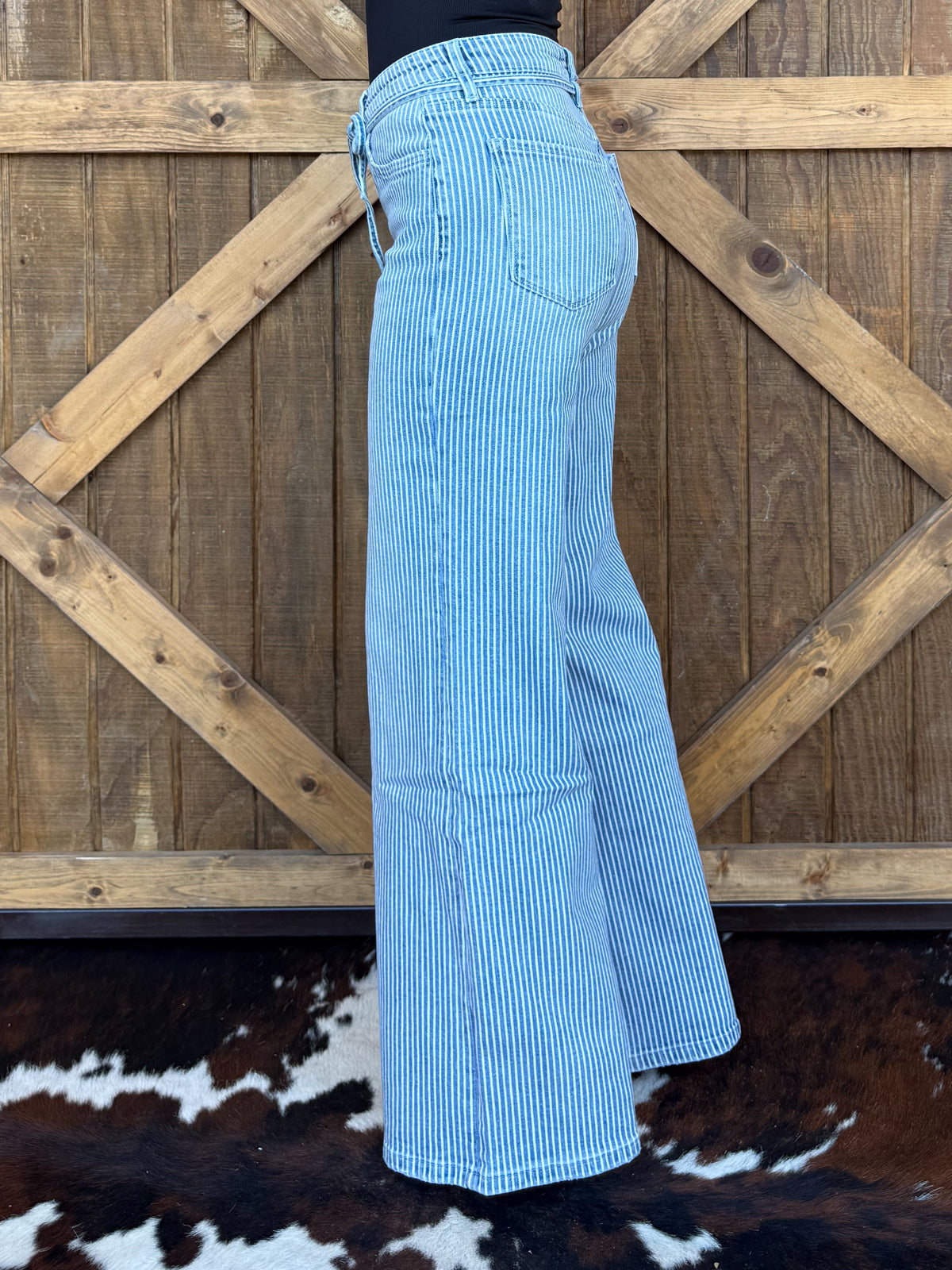The Georgia Striped Vervet Jeans