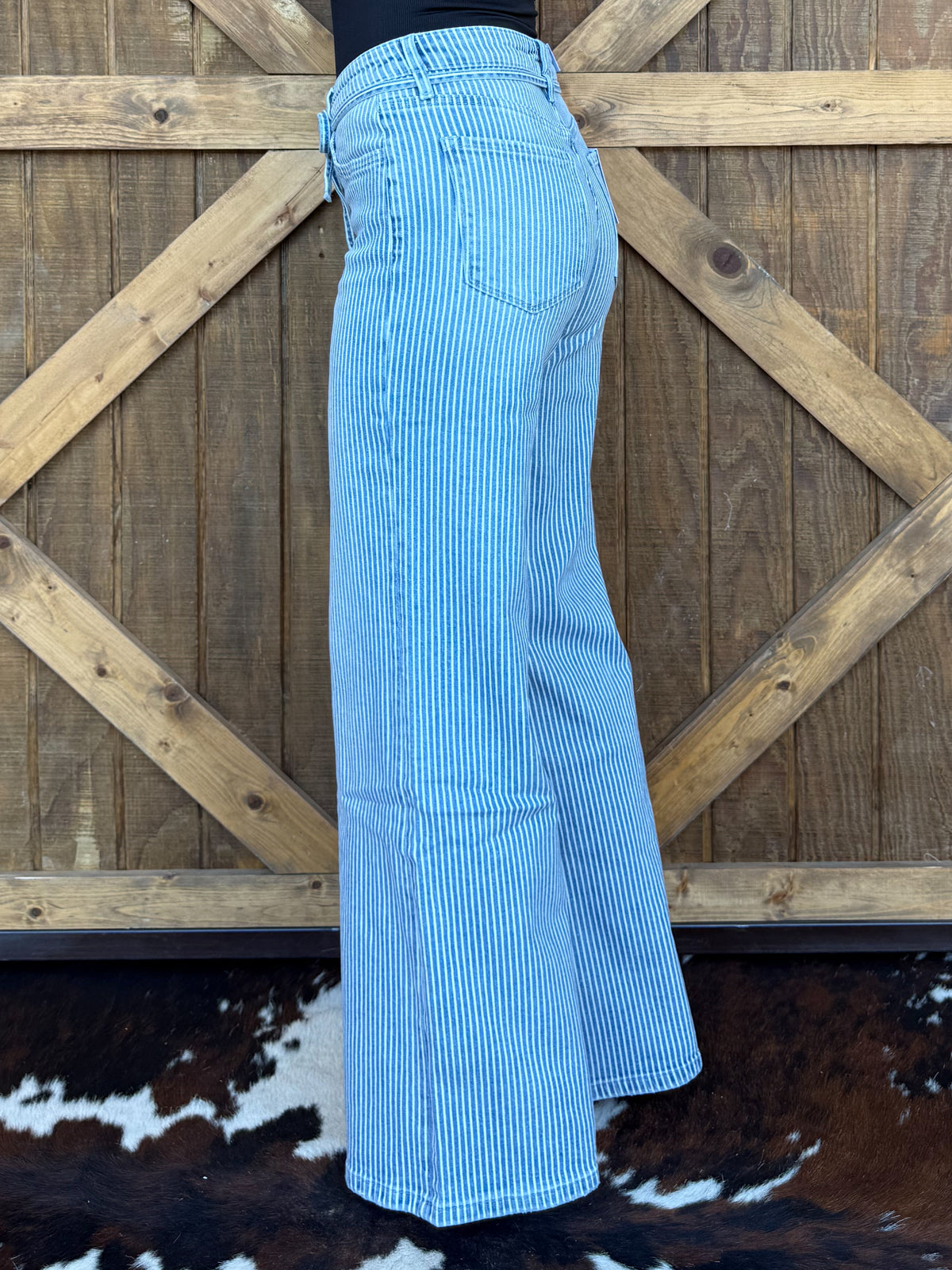 The Georgia Striped Vervet Jeans