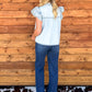 Denim Tassel Blouse
