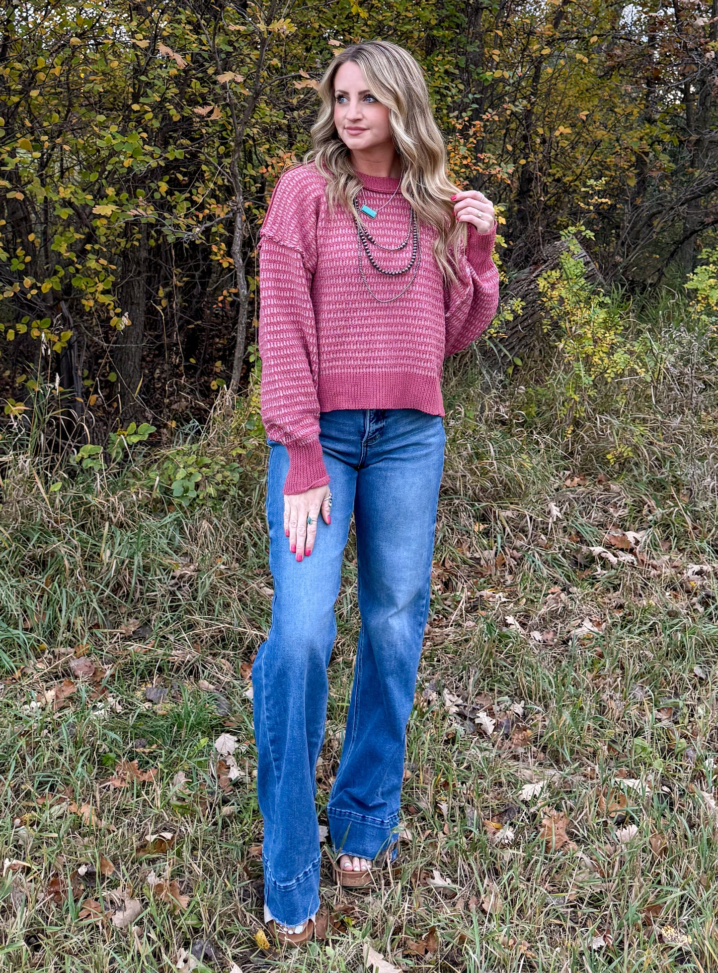 The Tess Sweater *Mauve