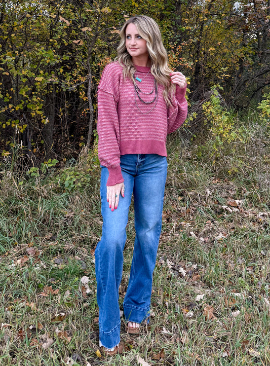 The Tess Sweater *Mauve