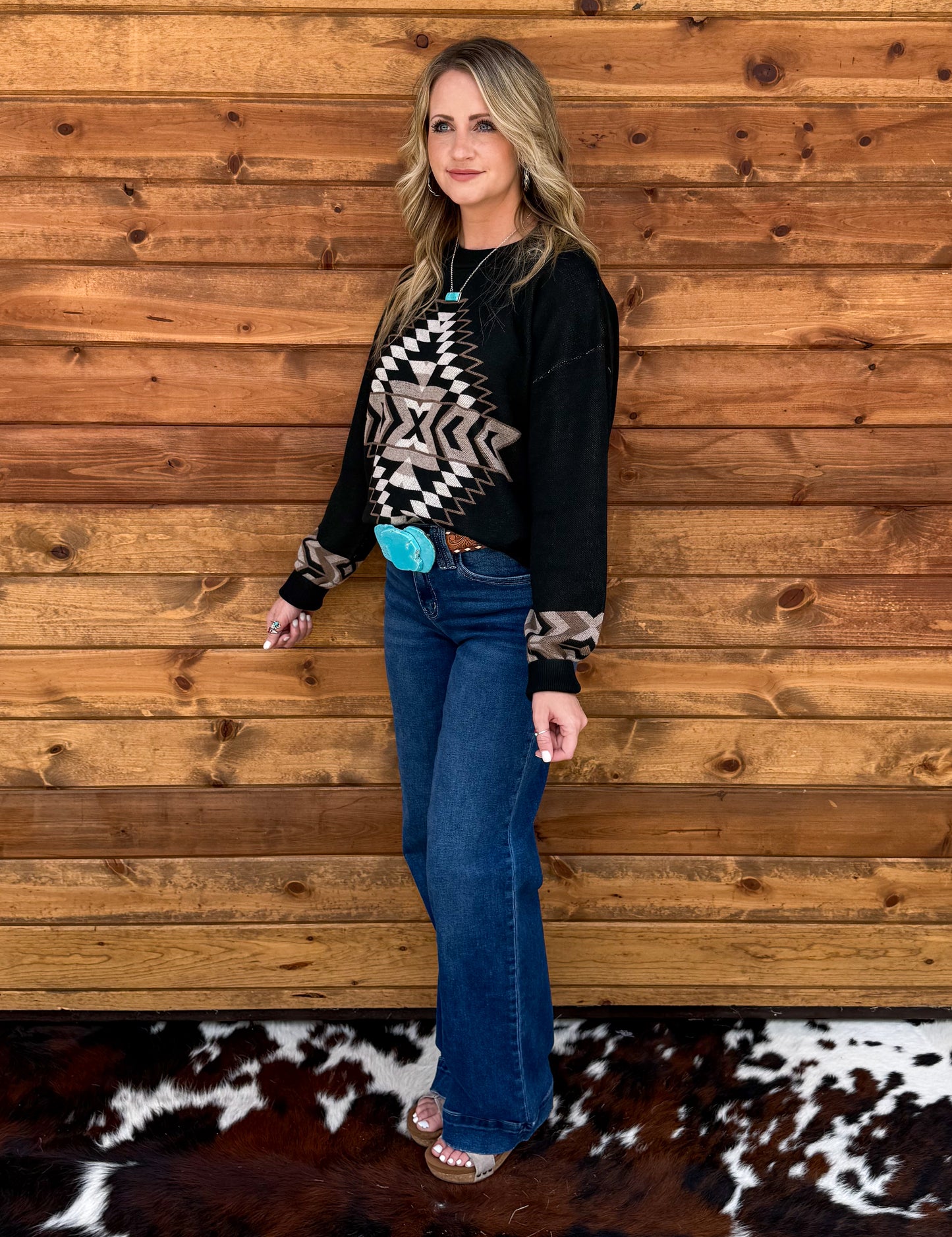 Night Aztec Sweater