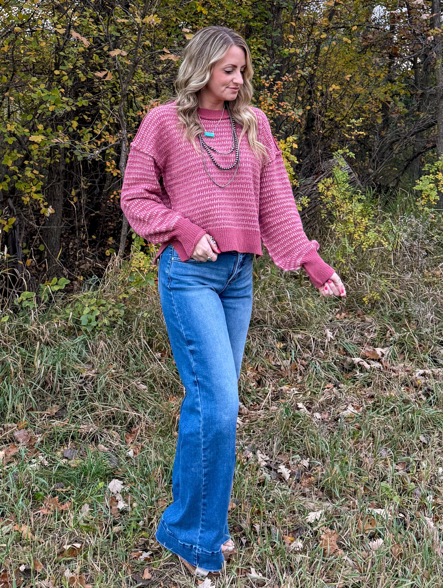 The Tess Sweater *Mauve