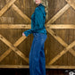 Cowgirl Satin Pearl Snap *Teal
