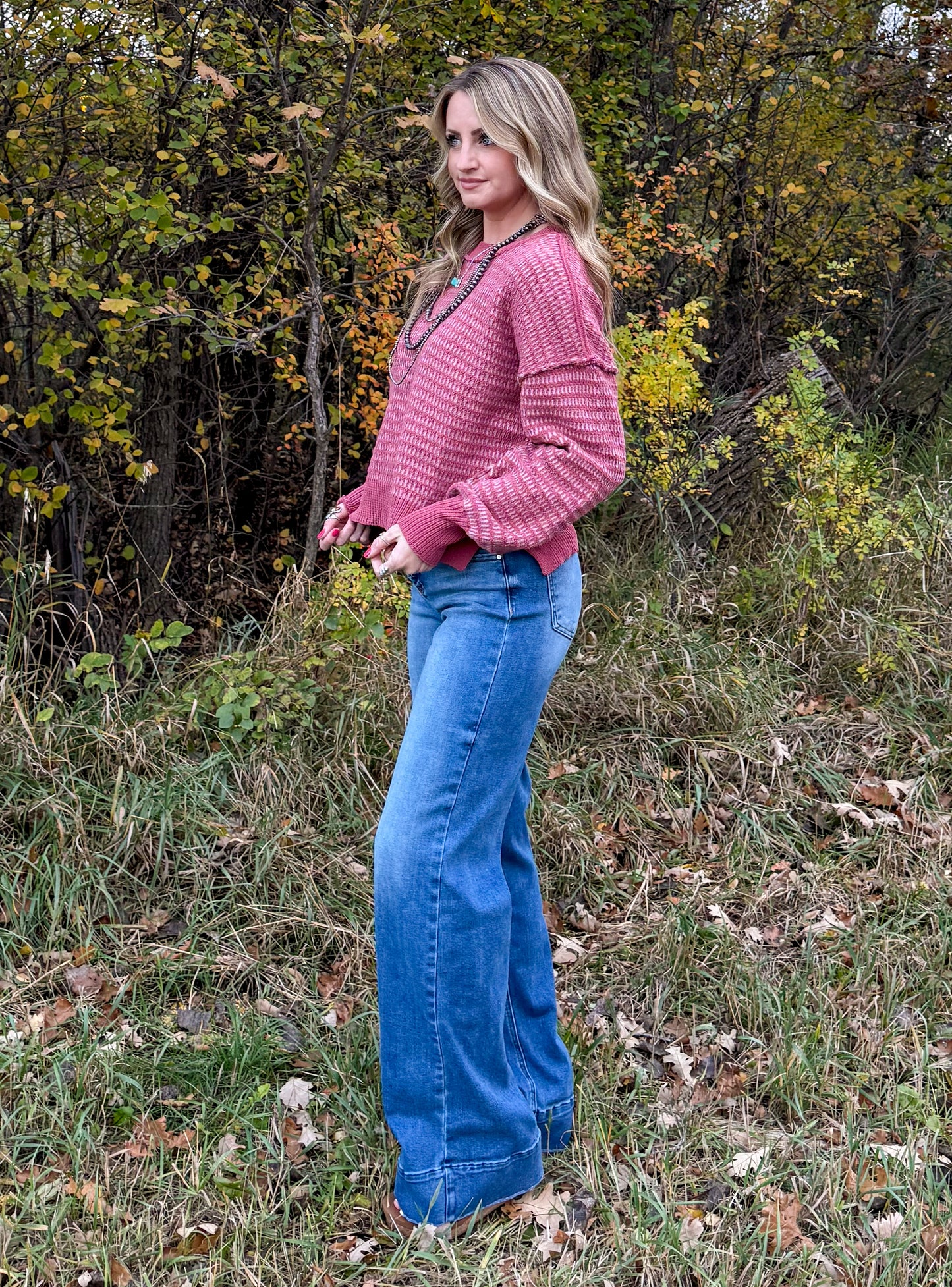 The Tess Sweater *Mauve