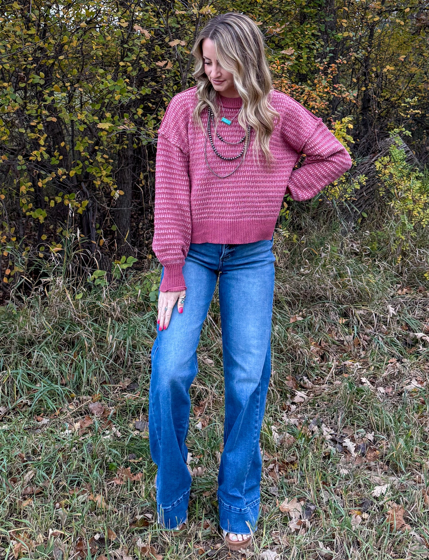 The Tess Sweater *Mauve