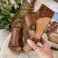 Carley Saddle Wedges by Corkys