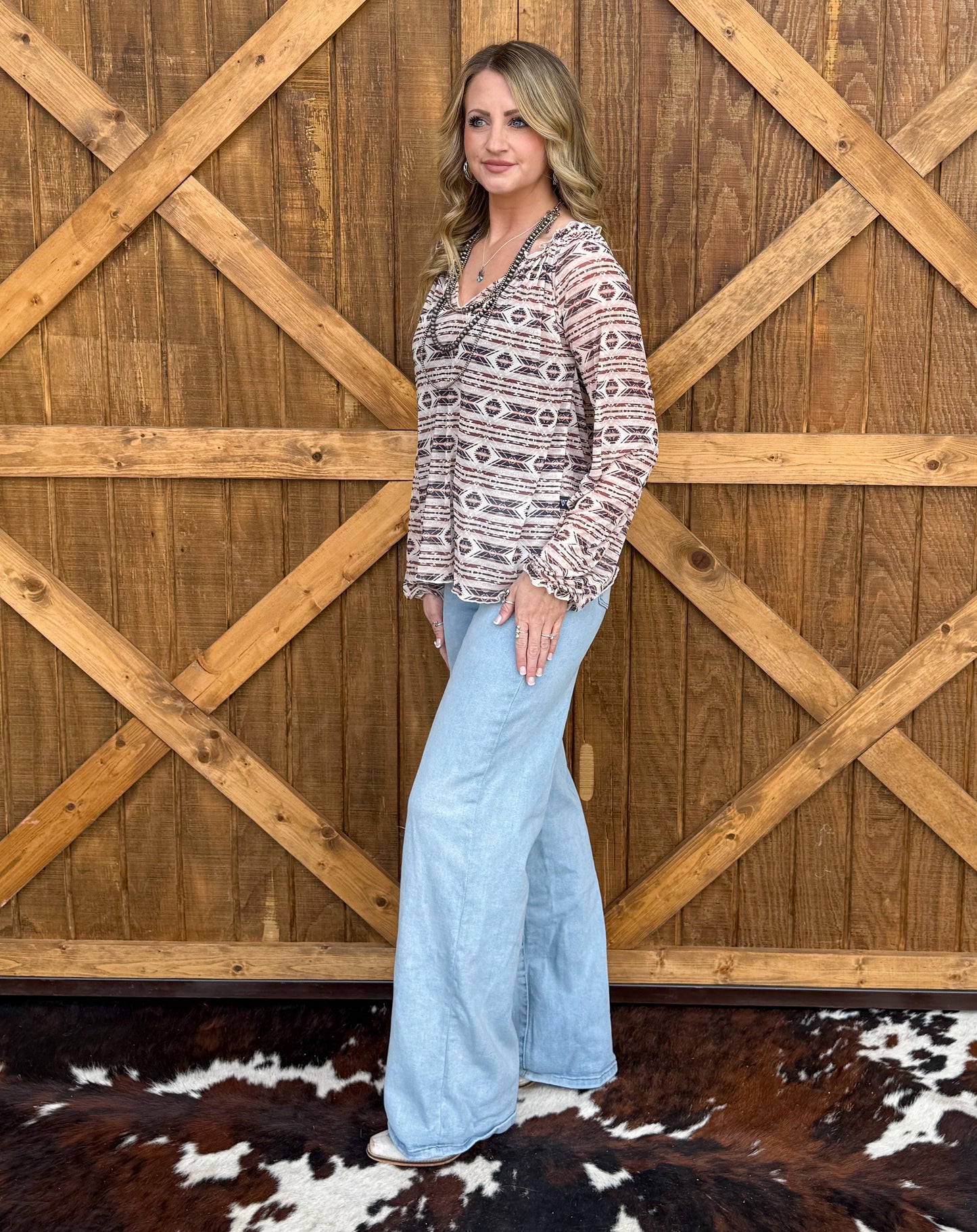 Sangria Sheer Blouse