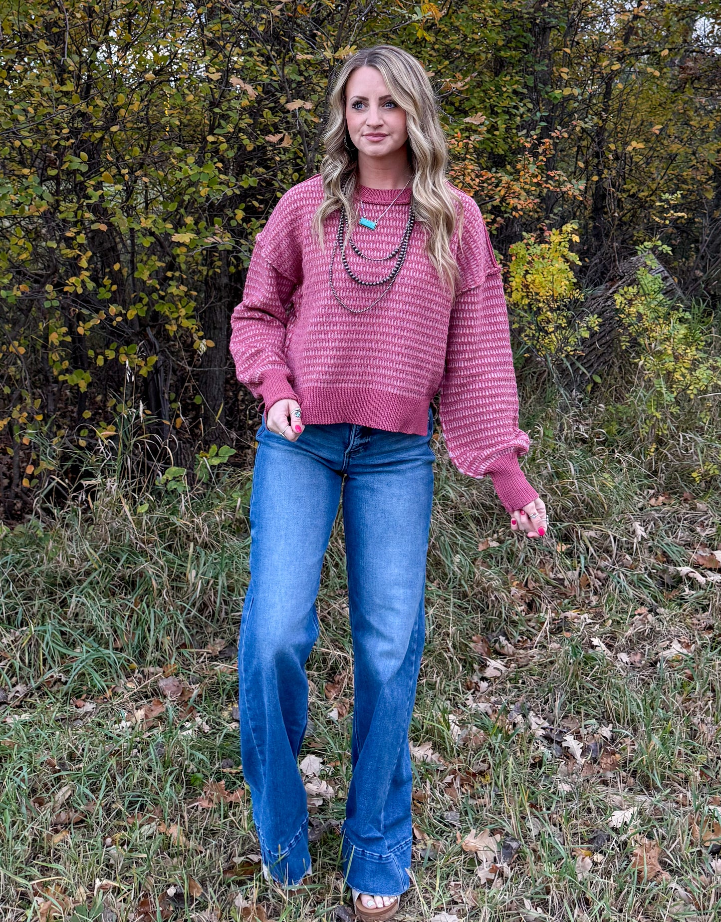 The Tess Sweater *Mauve