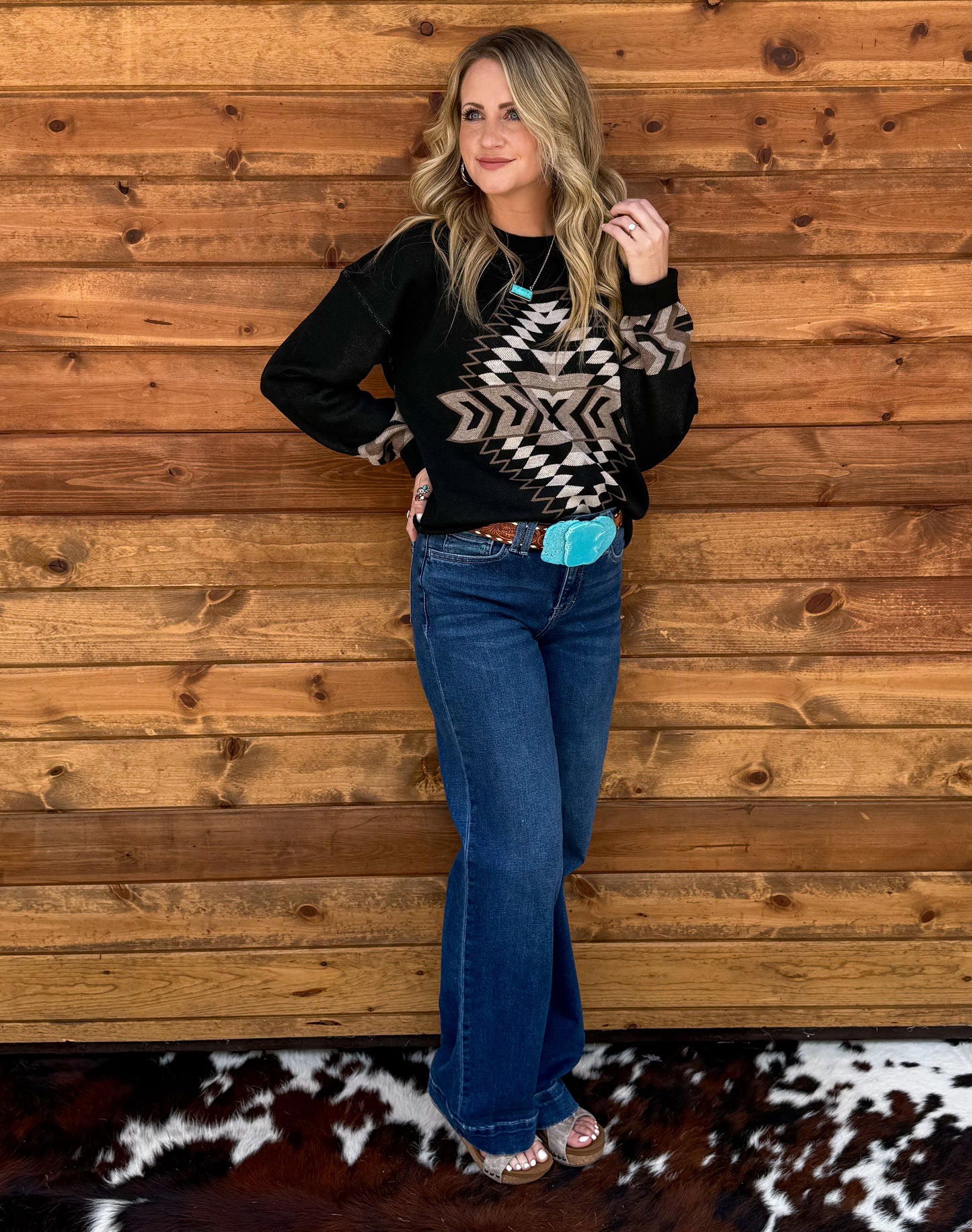 Night Aztec Sweater