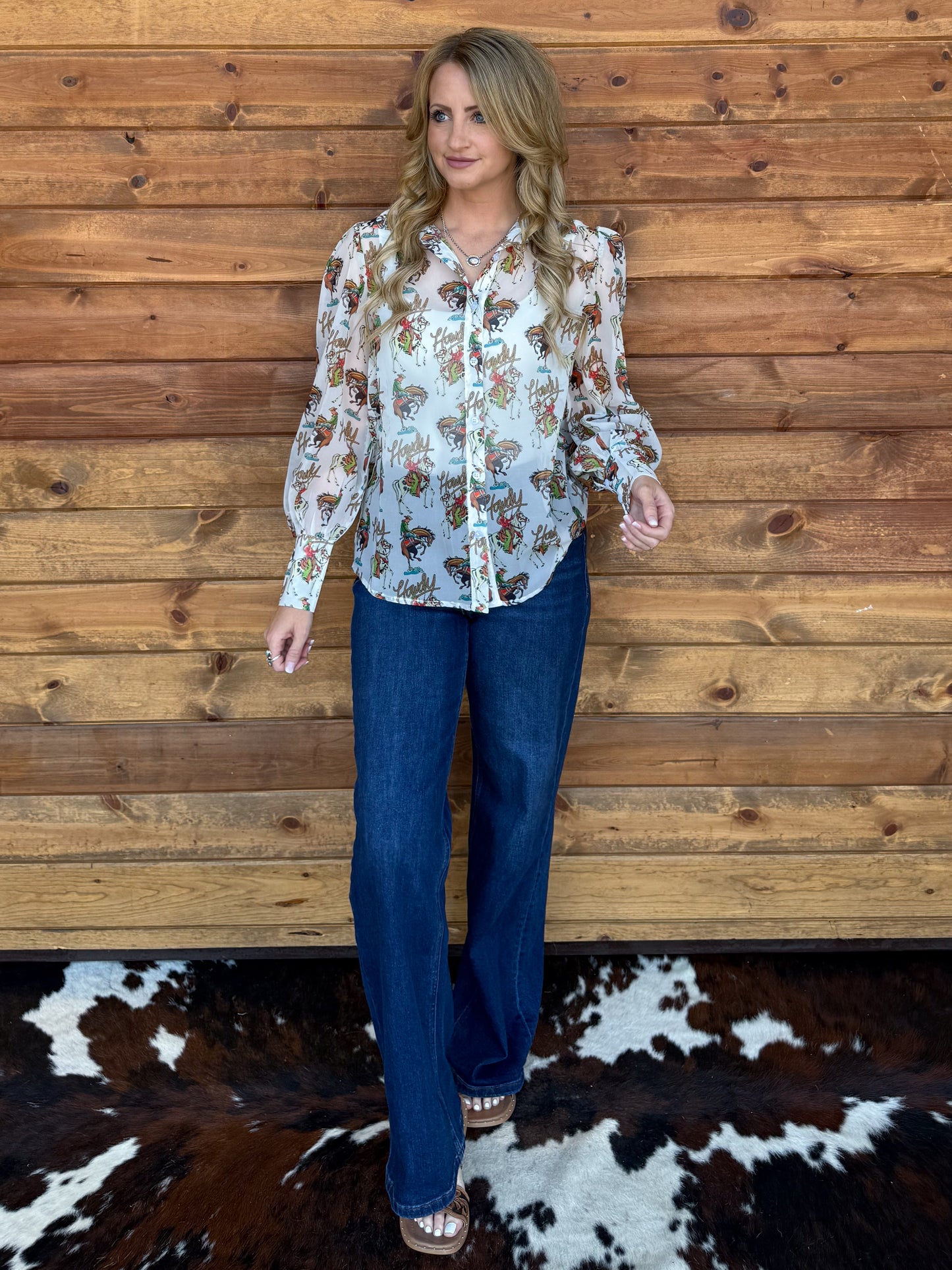Howdy Sheer Blouse