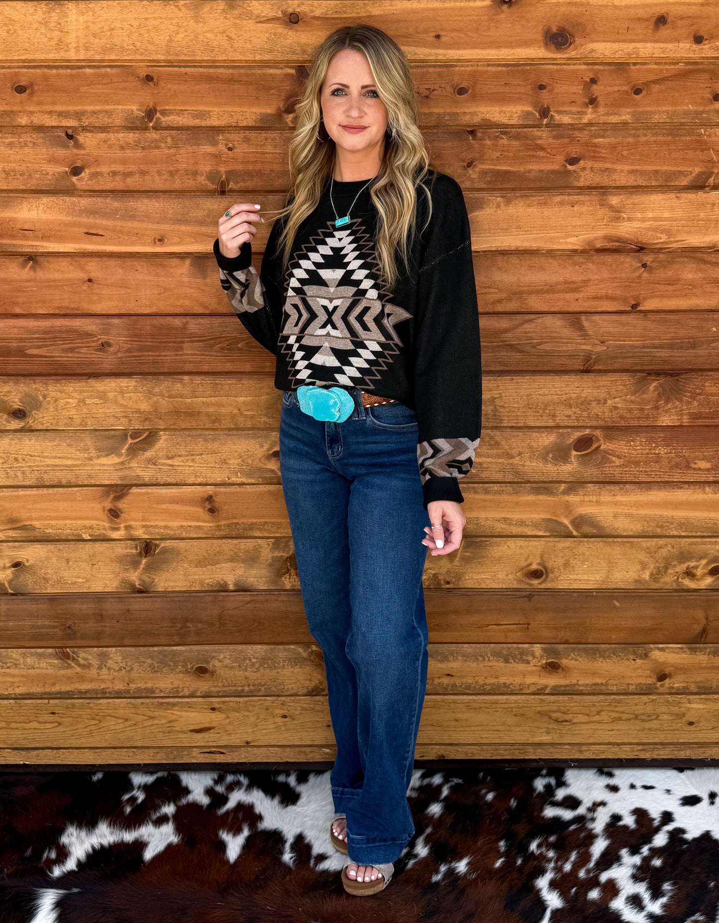 Night Aztec Sweater