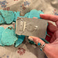 Turquoise Slab Small Belt Buckle