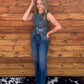 Free Horses Button-Up Tank