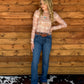 Beige Desert Mesh Top