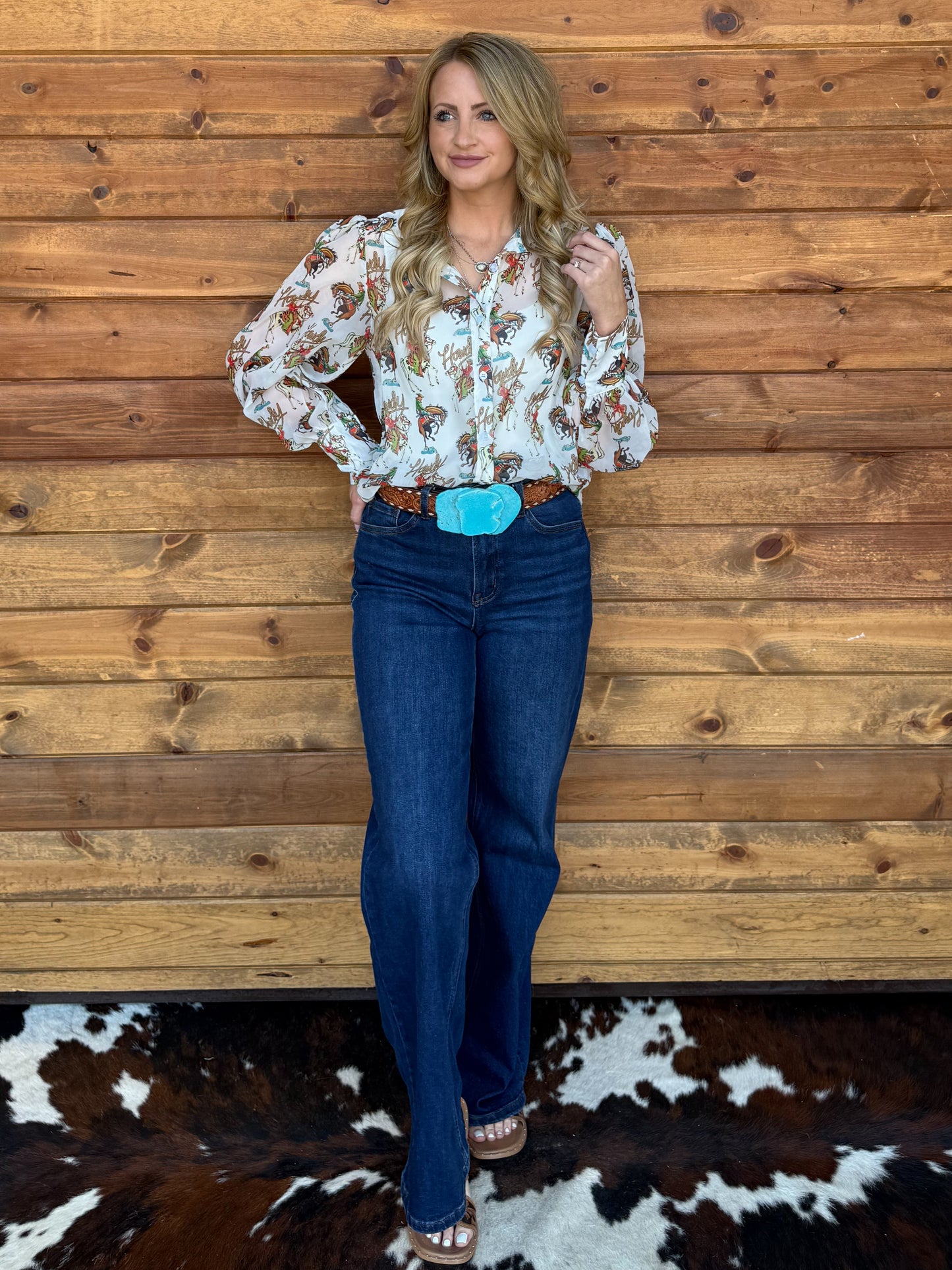 Howdy Sheer Blouse
