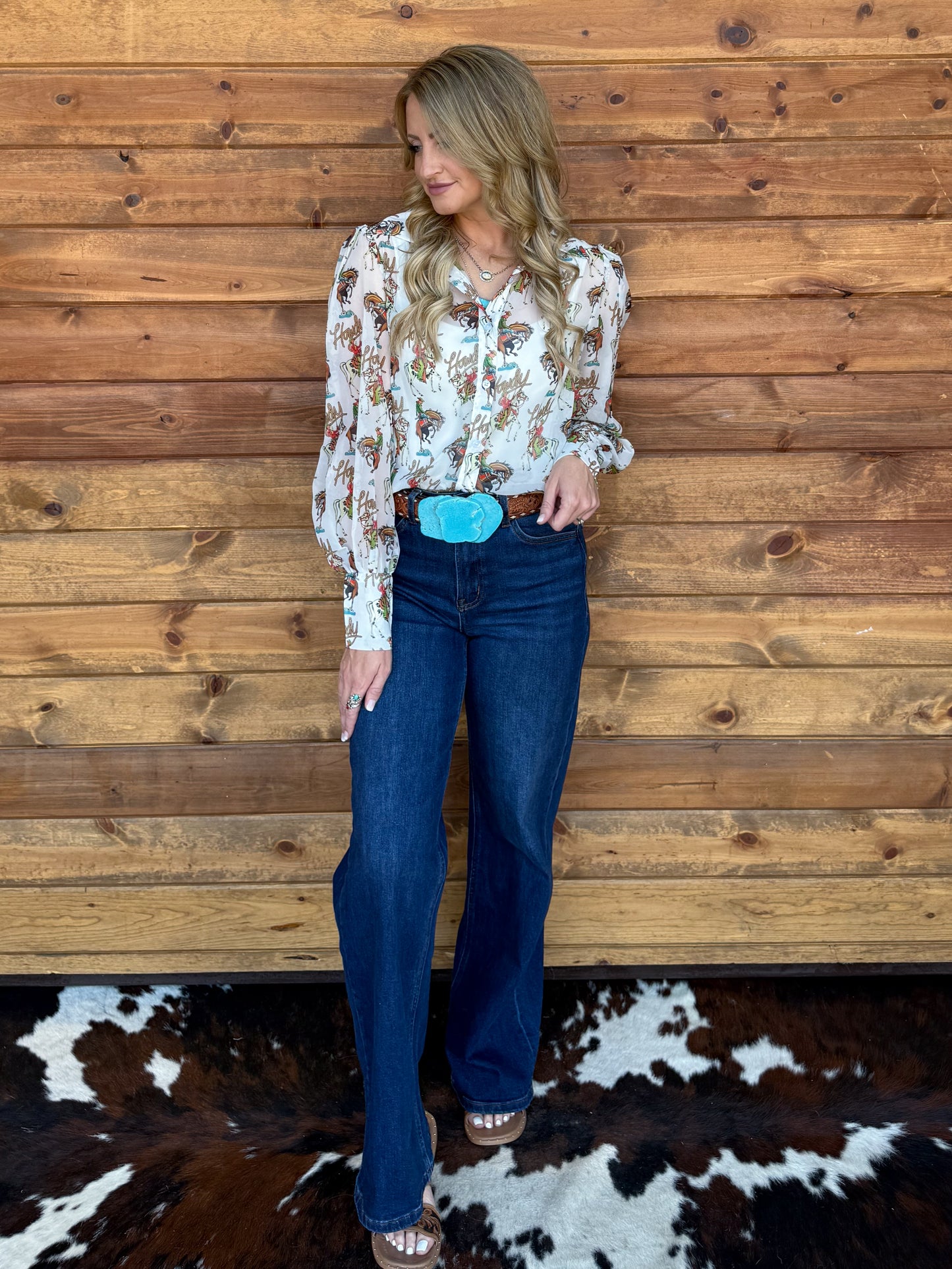 Howdy Sheer Blouse