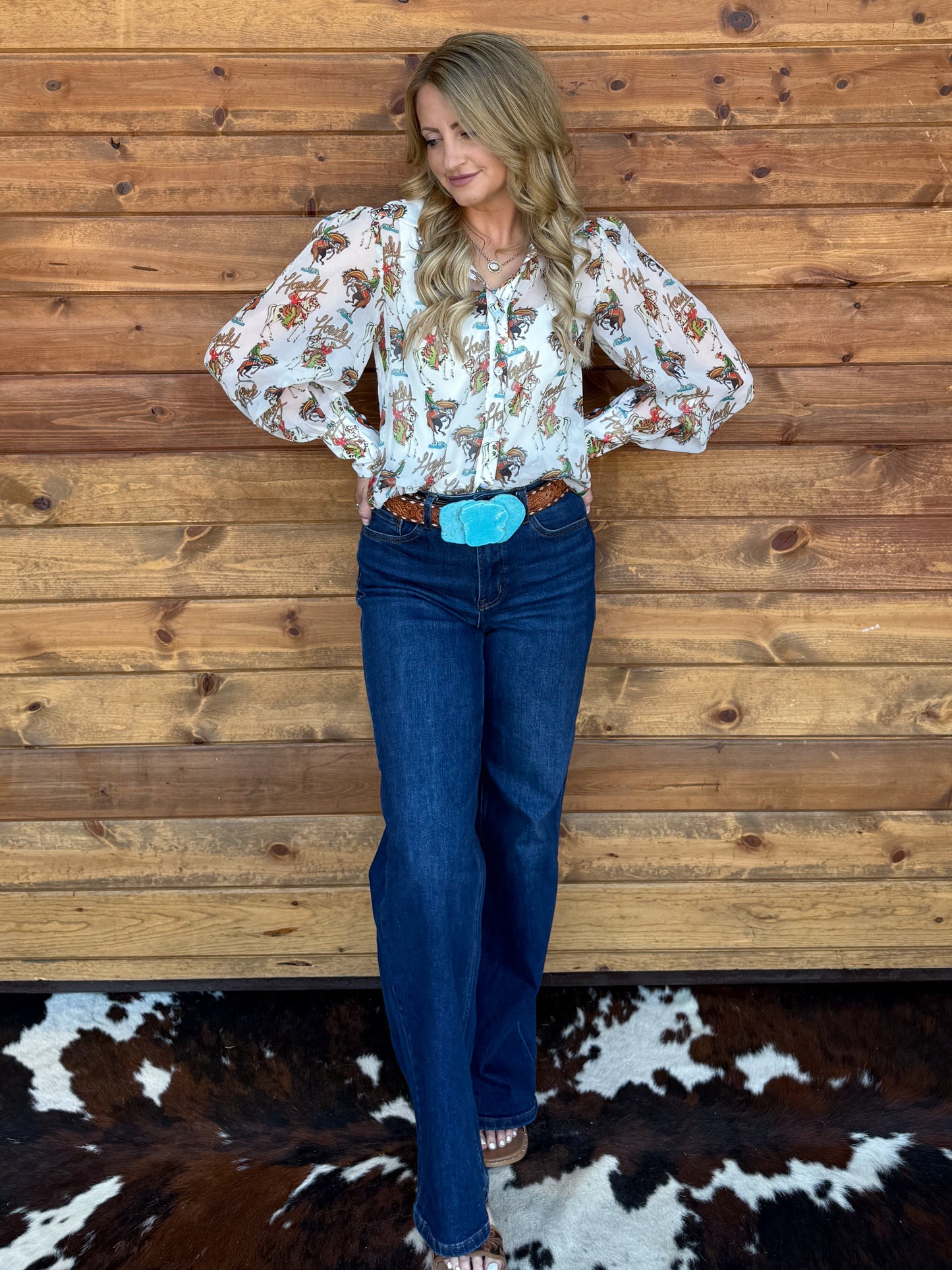 Howdy Sheer Blouse