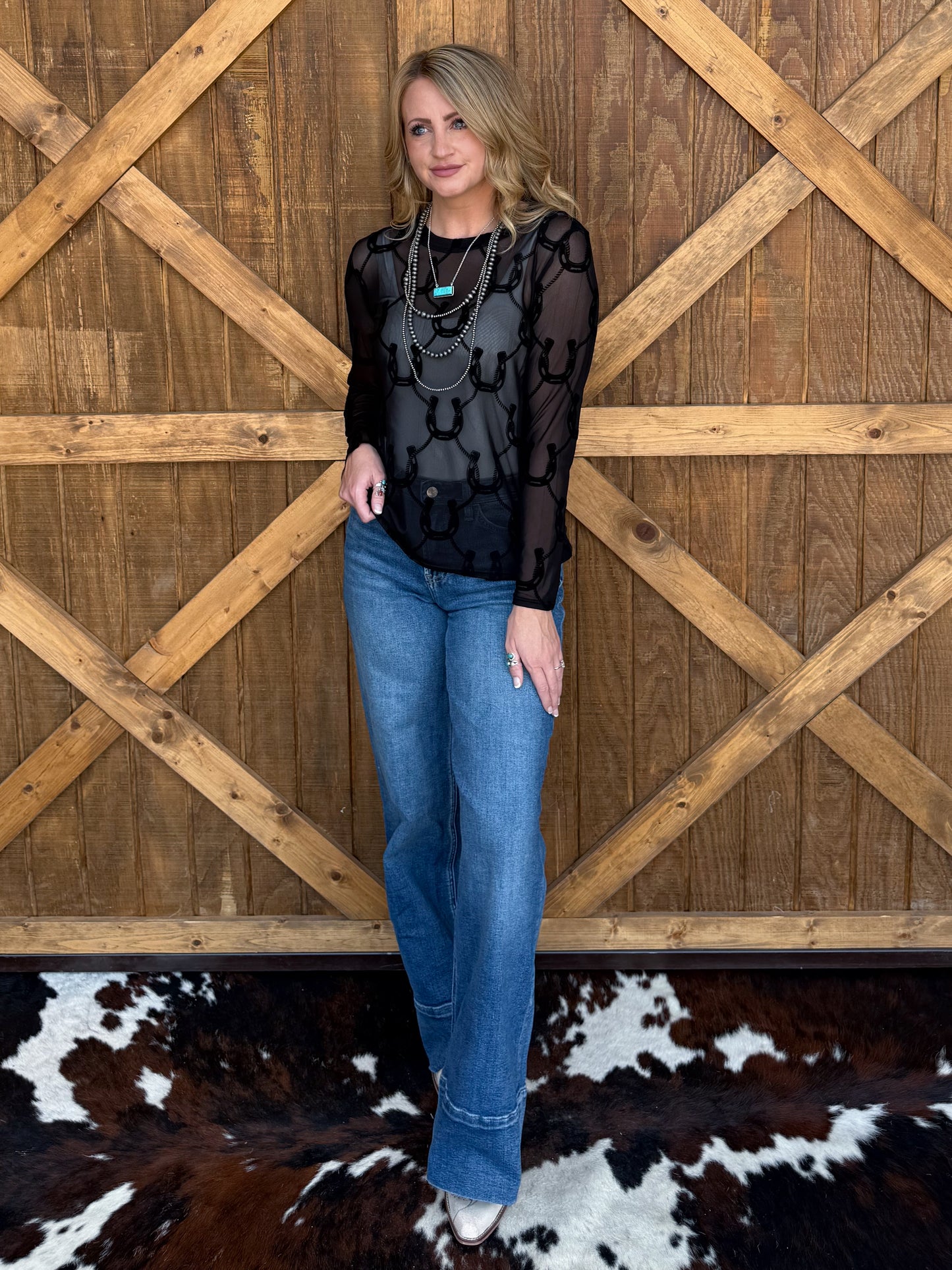 The Horseshoe Mesh Top