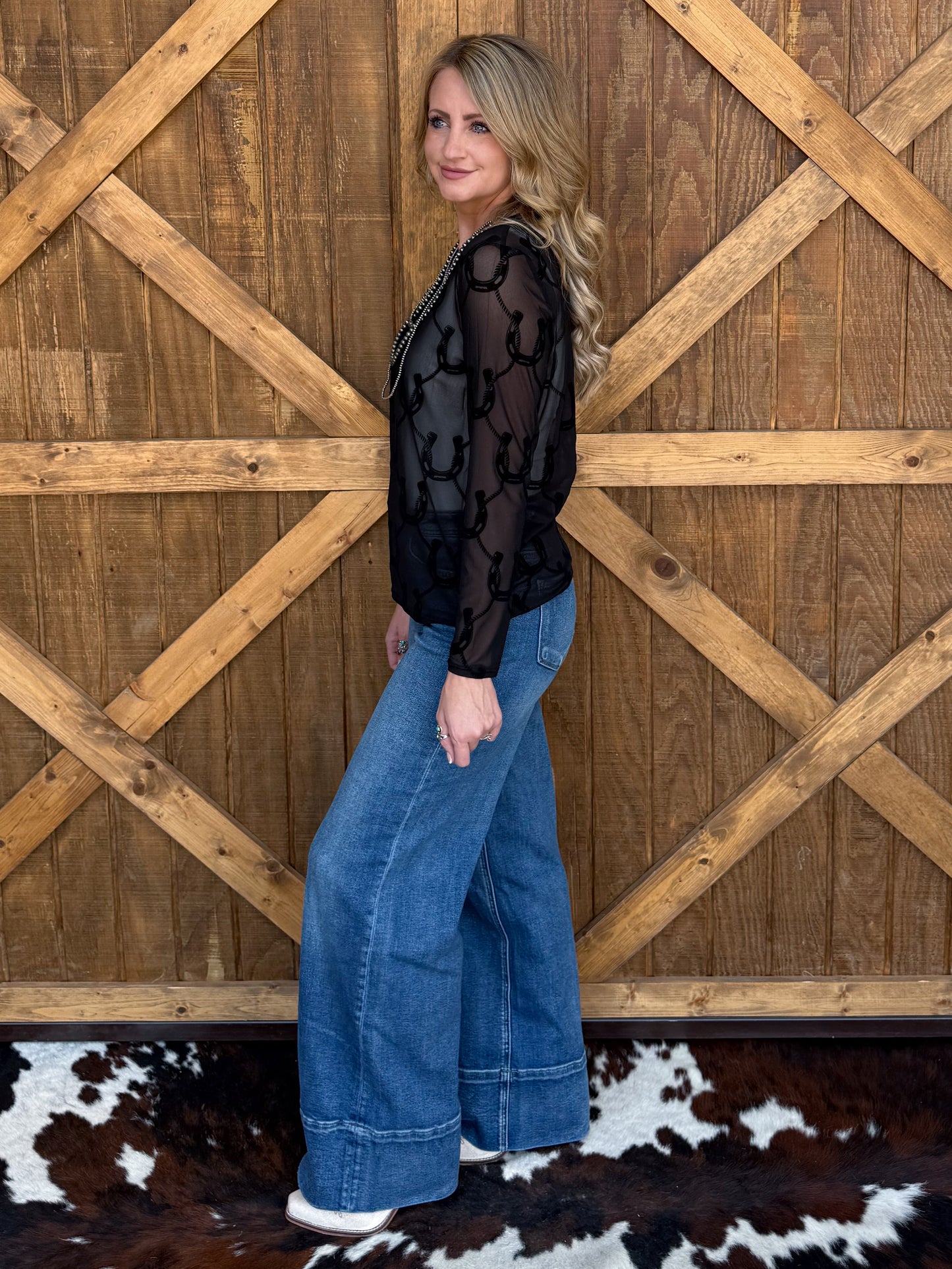 The Horseshoe Mesh Top
