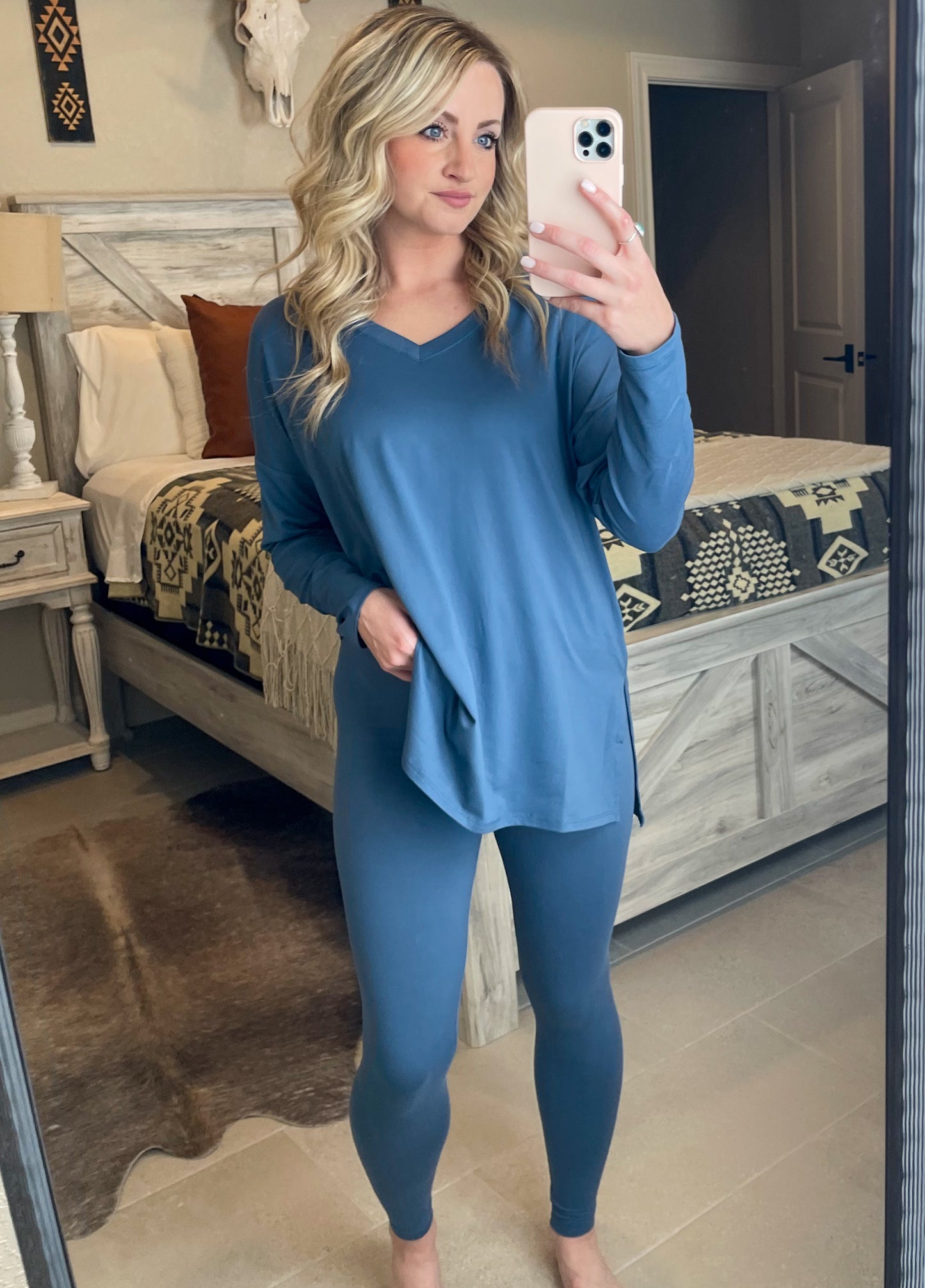 Get Comfy Lounge Set *Dusty Blue