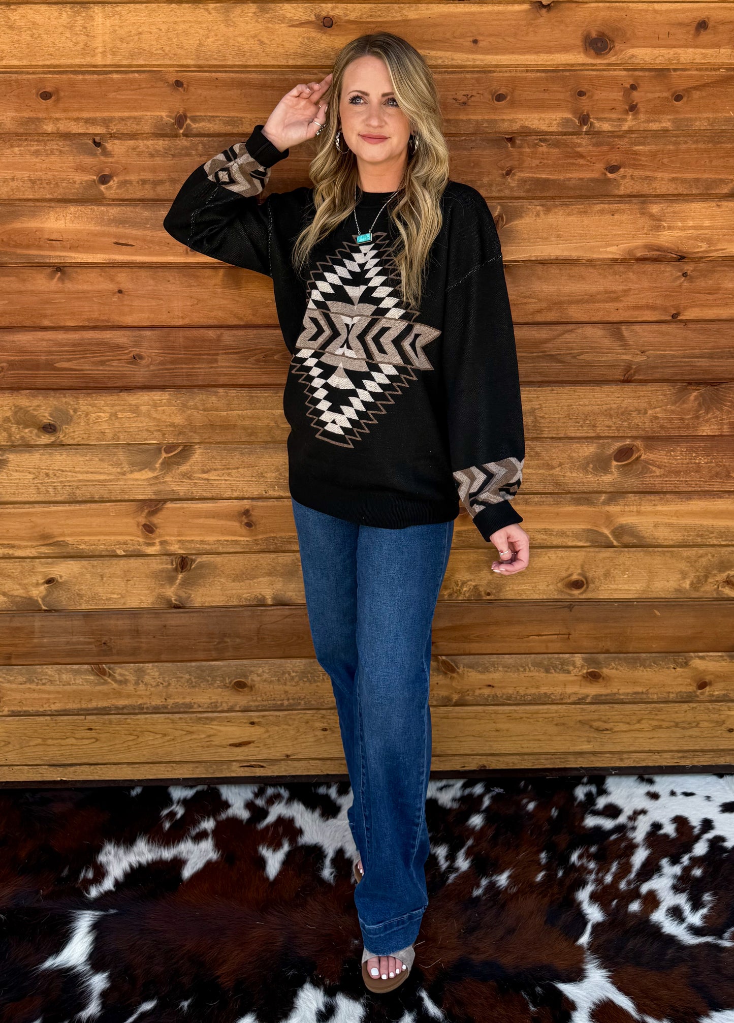 Night Aztec Sweater