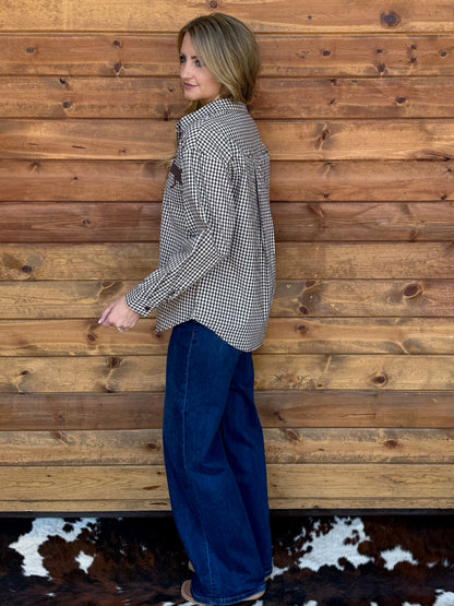 Western Horse Button-Up