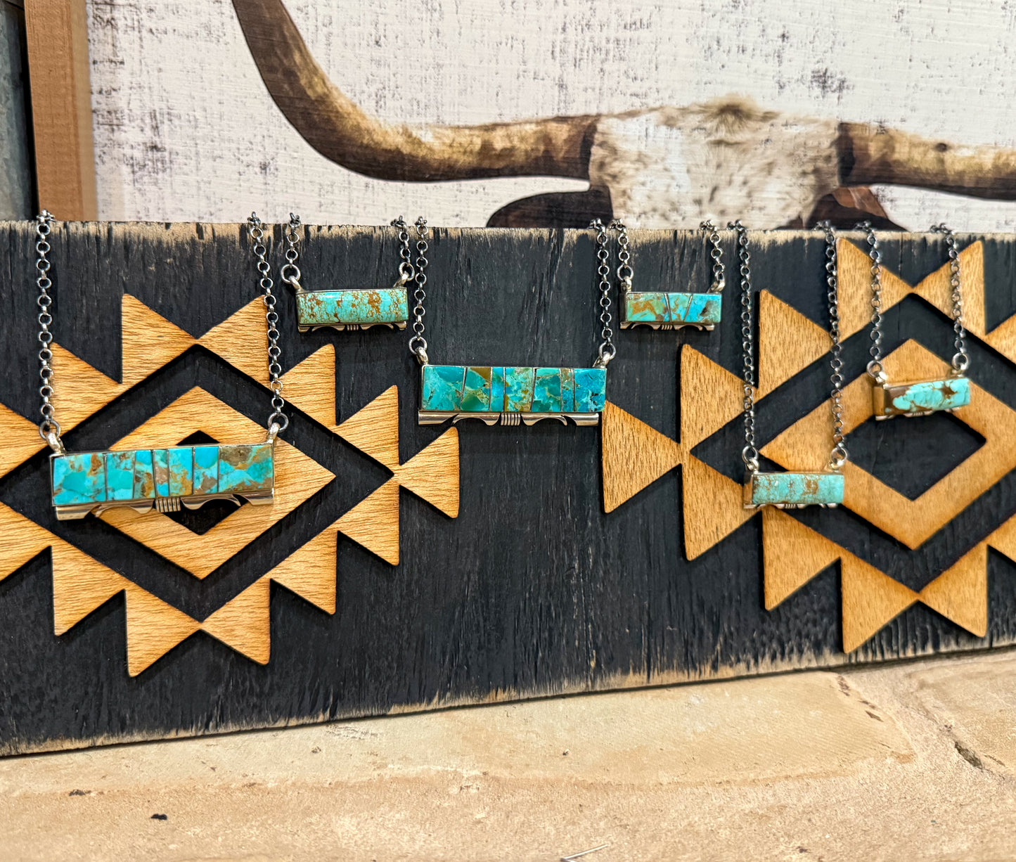 Rodeo Turquoise Bar Necklace
