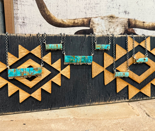 Rodeo Turquoise Bar Necklace