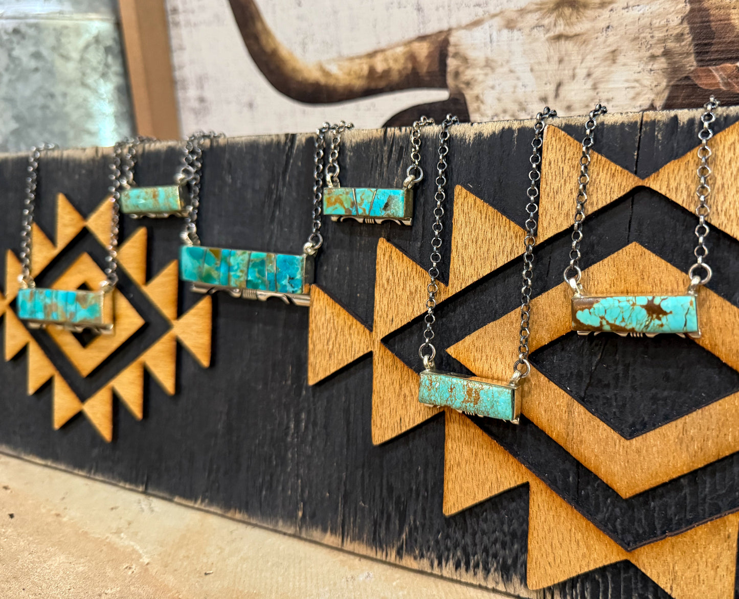 Rodeo Turquoise Bar Necklace