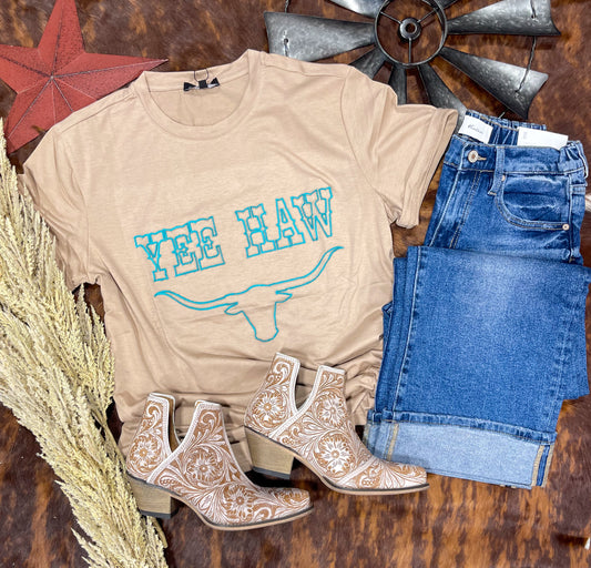 Yee-Haw Embroidered Tee